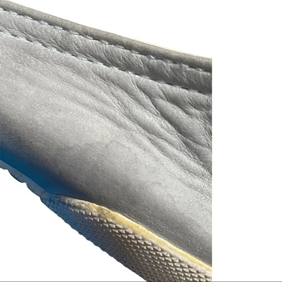 FRYE Melanie T-Strap Slip-On Flat in Ice Grey Blue - Picture 6 of 8